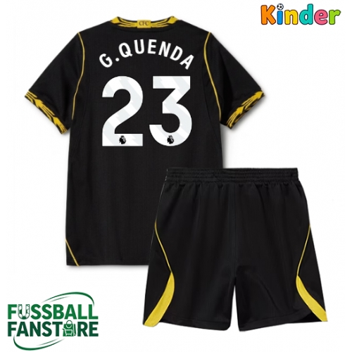 Chelsea Geovany Quenda #23 Replik Auswärtstrikot Kinder 2026-27 Kurzarm (+ Kurze Hosen)